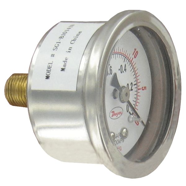 Dwyer Pressure Gauge, Series SG1/SG3